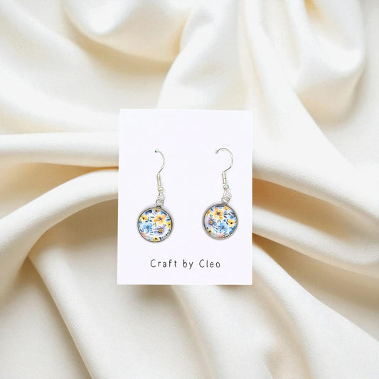 Flower Glow Drop Earrings