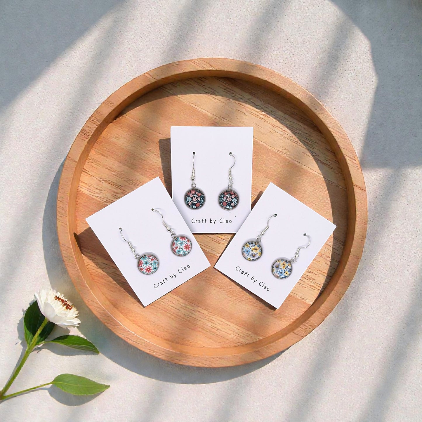 Flower Glow Drop Earrings