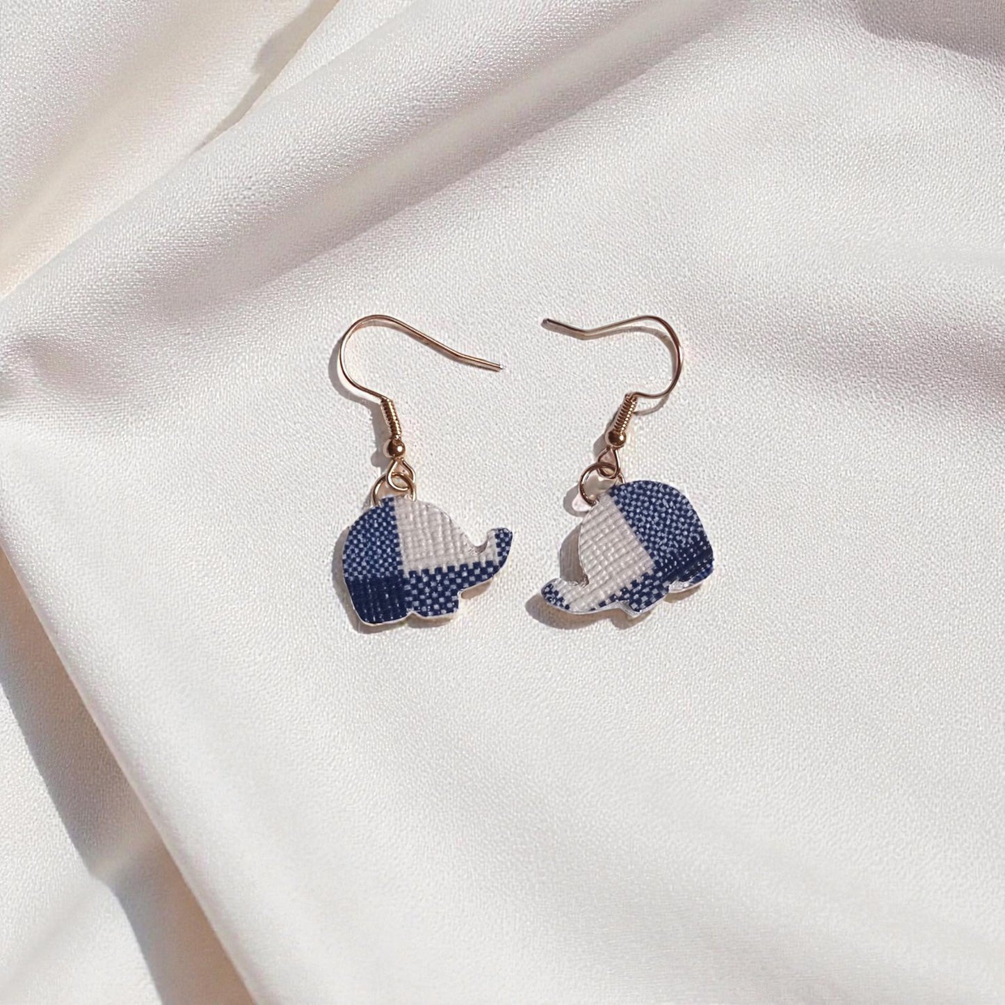 The Elephant Petite Faux Leather Earrings