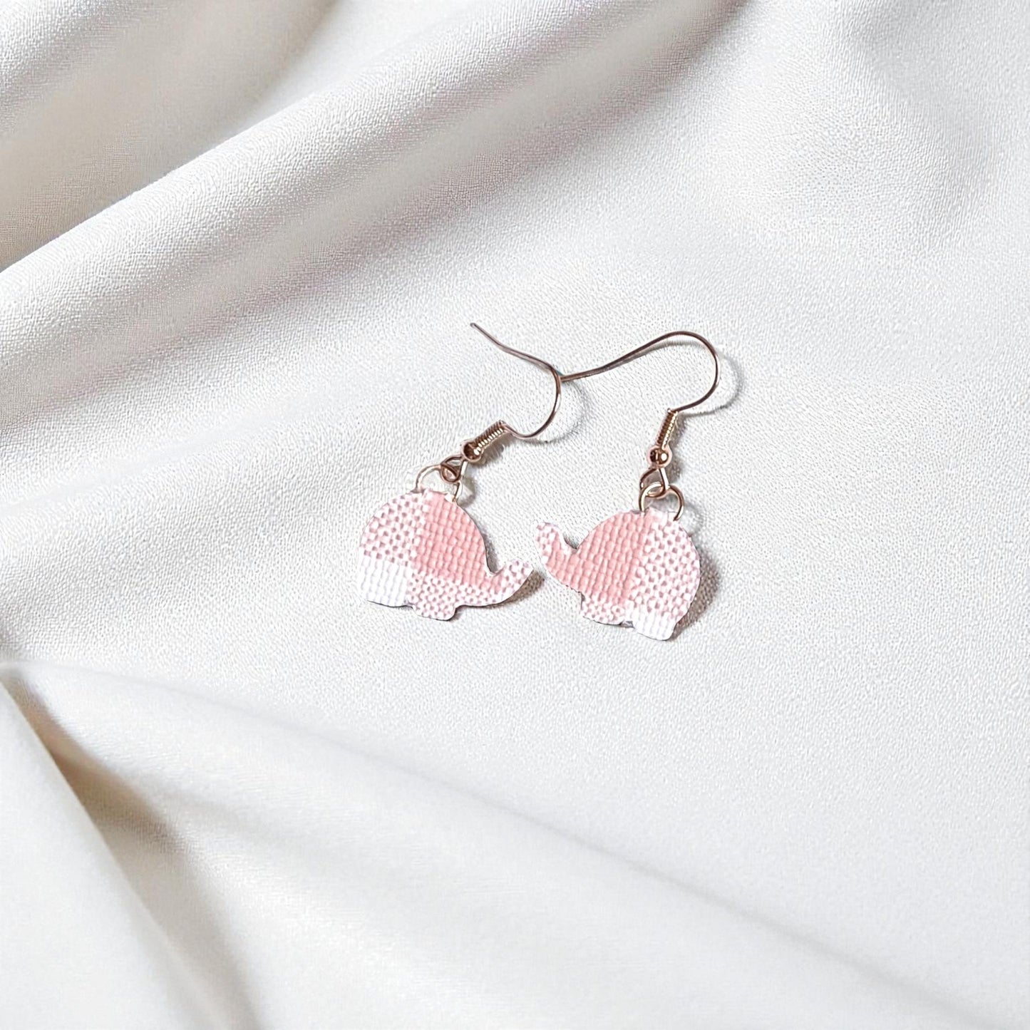 The Elephant Petite Faux Leather Earrings